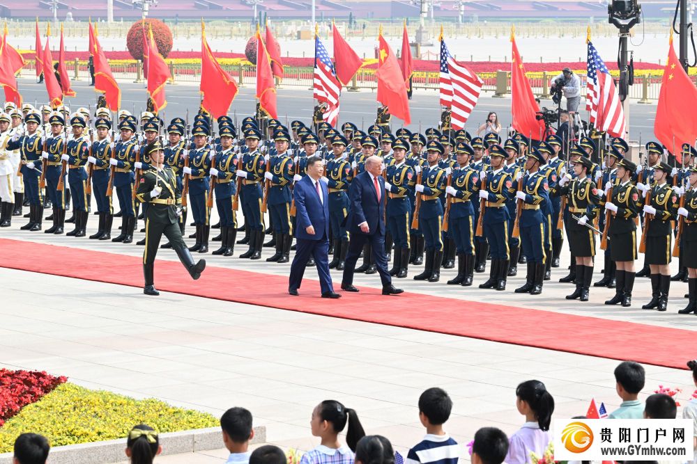 习近平为美国总统特朗普举行欢迎仪式(图6)