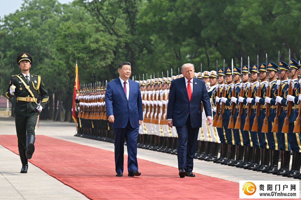 习近平为美国总统特朗普举行欢迎仪式(图4)
