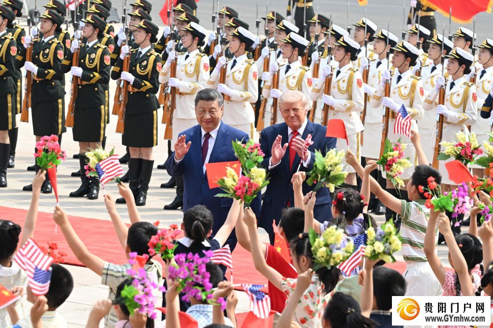 习近平为美国总统特朗普举行欢迎仪式(图8)